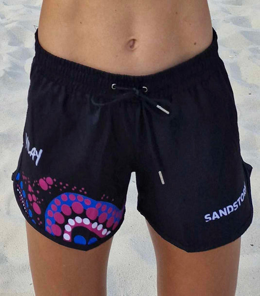 Ladies Sports Shorts - Black