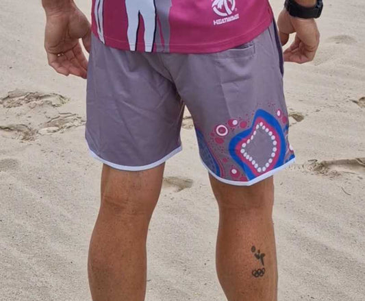 Sandstorm Beach Volleyball Shorts - Grey