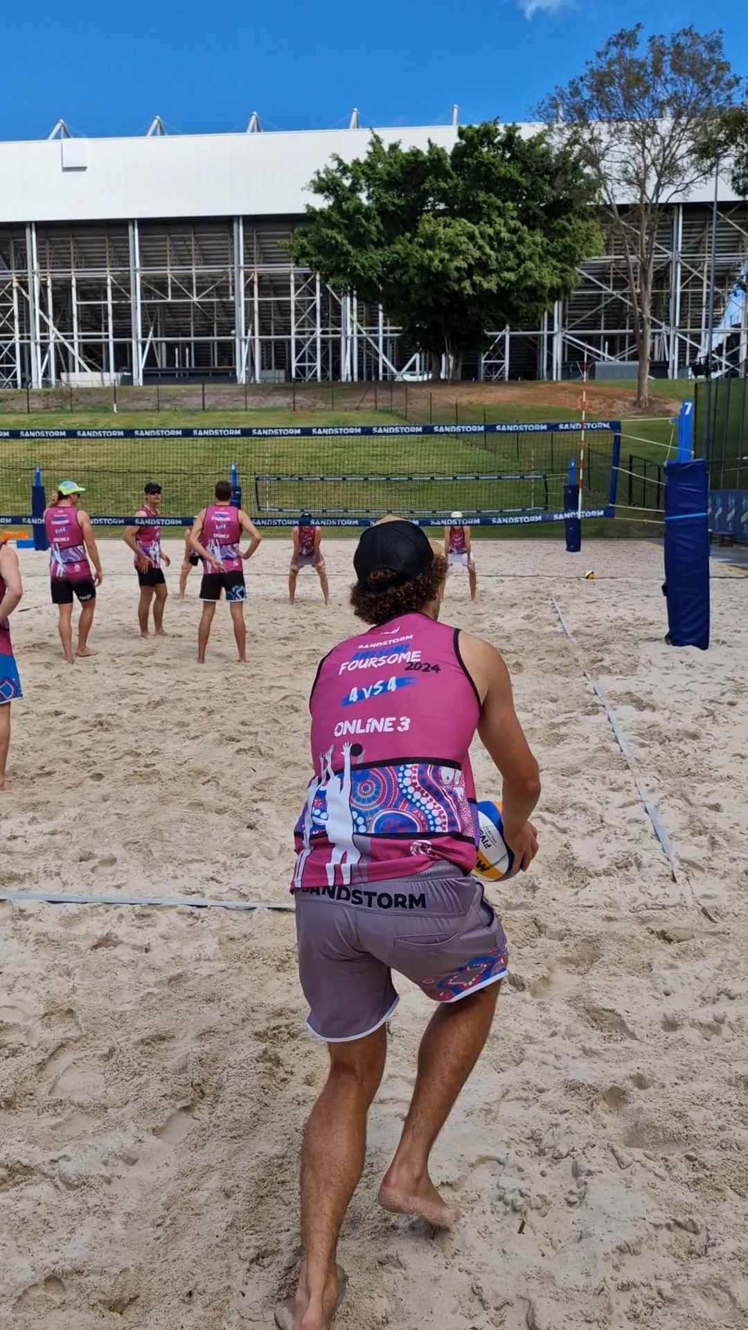 Sandstorm Beach Volleyball Shorts - Grey