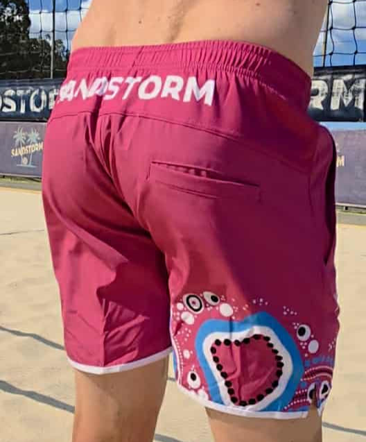 Sandstorm Beach Volleyball Shorts - PINK