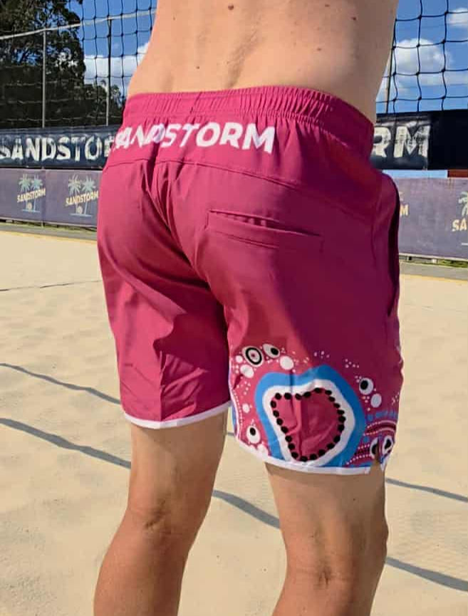 Sandstorm Beach Volleyball Shorts - PINK